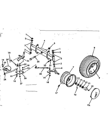 Front axle assembly