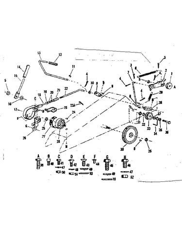 Idler & breaking assembly
