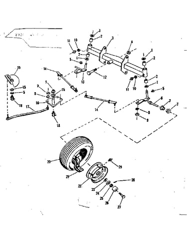 Front axle assembly