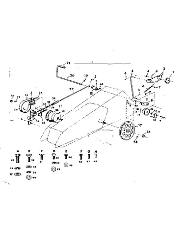 Idler & braking assembly