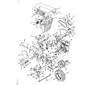 Craftsman 91725490 engine and front axel diagram