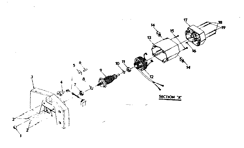 Field and armature assembly