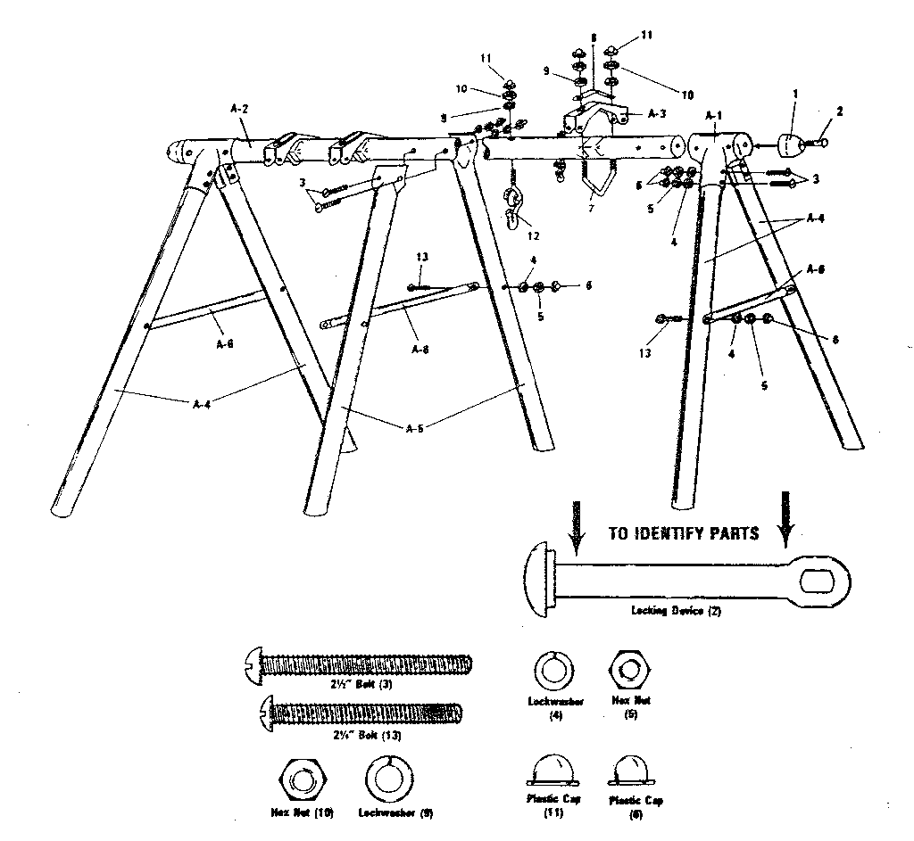 A-frame hardware bag #93677