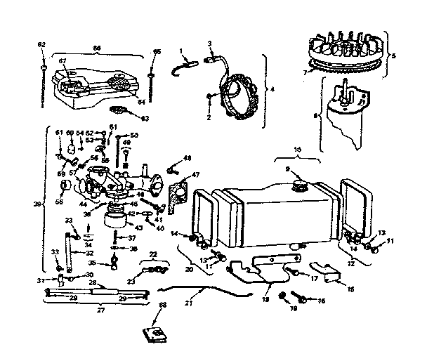 Air cleaner and carburetor