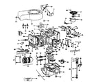 Briggs & Stratton 6HFB (0633-01 - 0633-01) cylinder, crankshaft and engine base group diagram