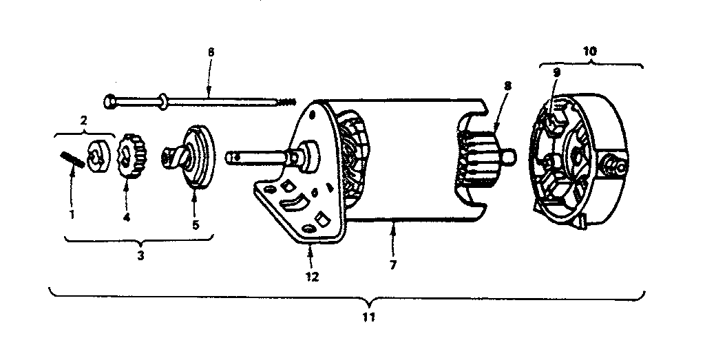 Starter motor group