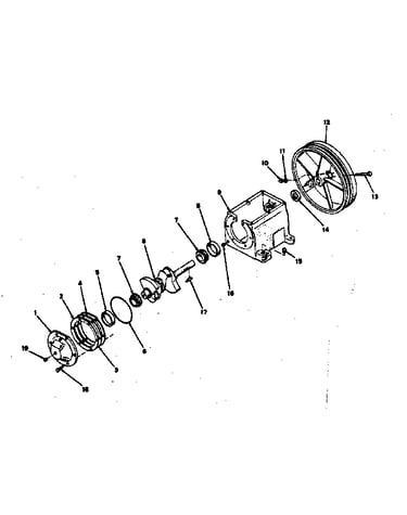 Crankcase assembly detail