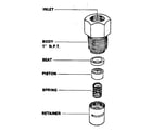 Craftsman 102173181 check valves - vertical piston type - 1" diagram