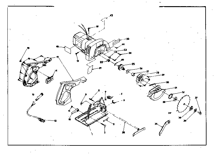 Base and blade assembly