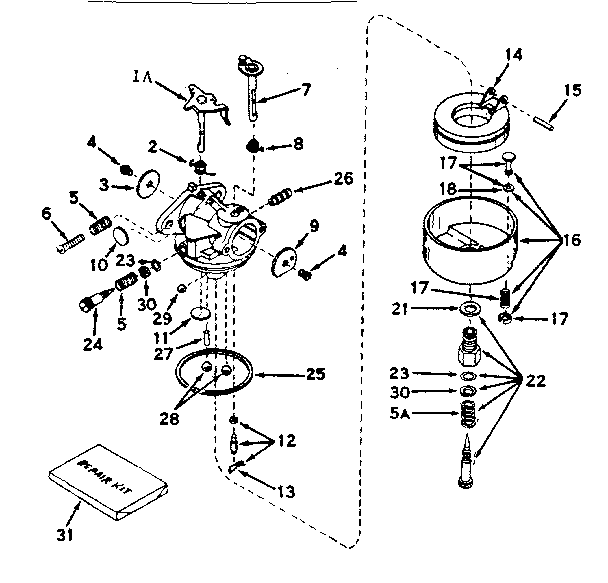 CARBURETOR NO. 631454