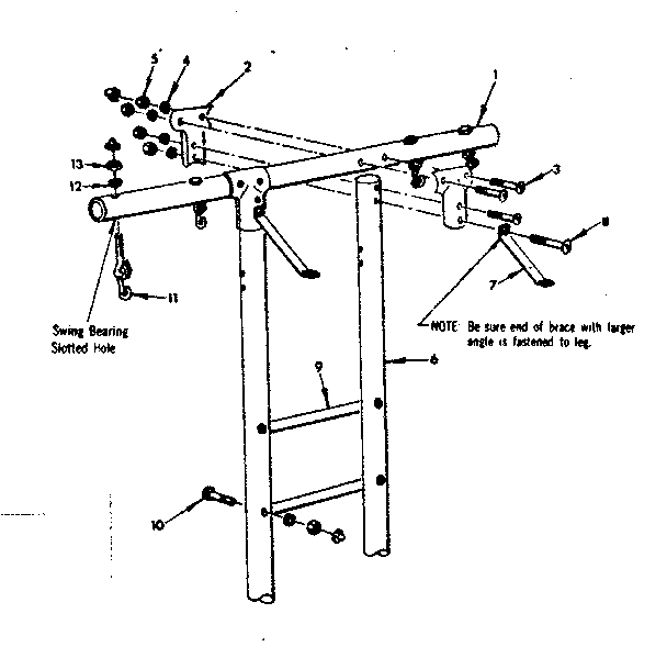 TOP BAR ASSEMBLY NO. 12