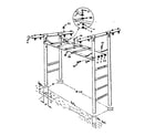 Sears 70172007-80 overhead rail assembly no. 13 diagram