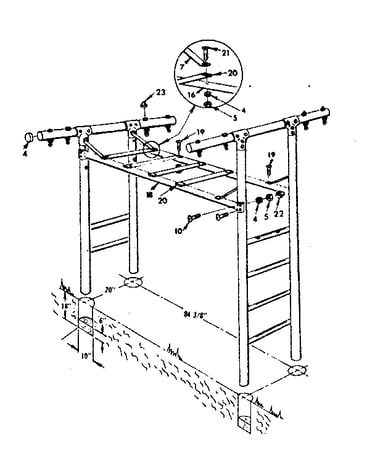 Overhead rail assembly no. 13