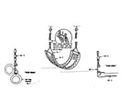 Sears 70172007-81 gym ring installation swing assembly no. 18 and trapeze bar diagram