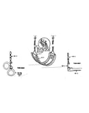 Gym ring installation swing assembly no. 18 and trapeze bar