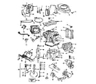 Briggs & Stratton 402707-0146-02 cylinder, crankshaft and engine base group diagram