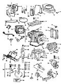 Cylinder, crankshaft and engine base group