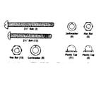 Sears 512720450 screws and washers diagram