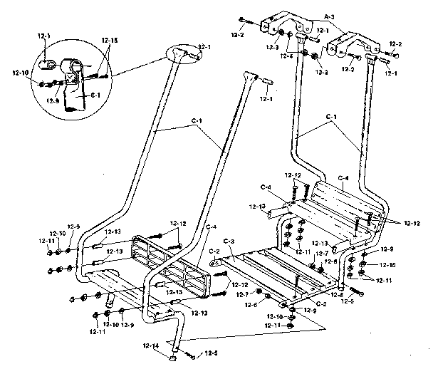 Lawn swing hardware bag #95615