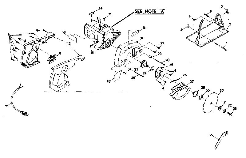 Base and blade assembly