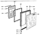Norcold DE-250F door assembly diagram