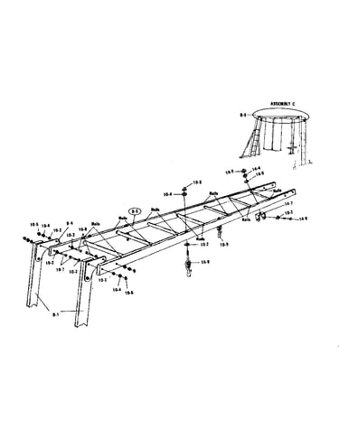 Assembly c overhead ladder assembly hardware bag #944392