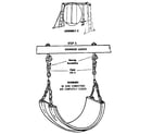 Sears 51272488 assembly e - swing assembly hardware bag # 94401 diagram