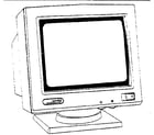 Compaq 386/20 monitor diagram