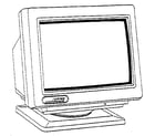 Compaq 386/25 monitor diagram