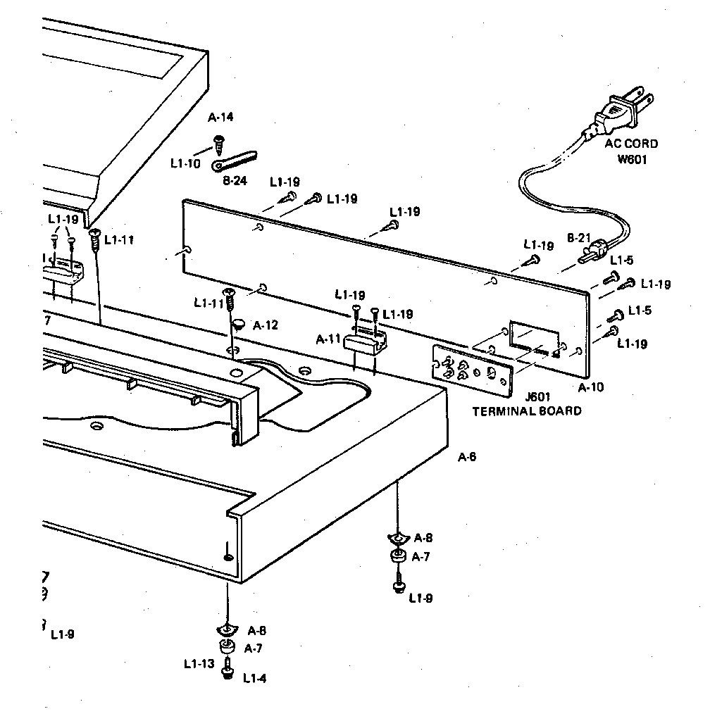 Cabinet chassis parts