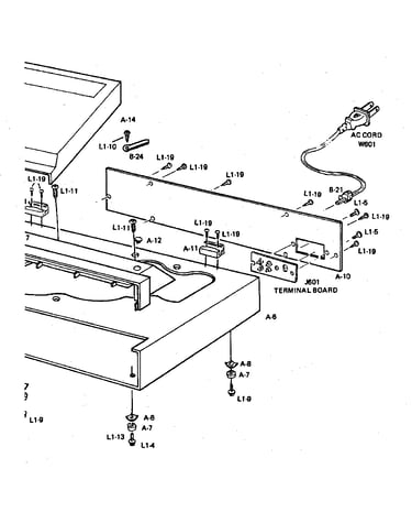 Cabinet chassis parts
