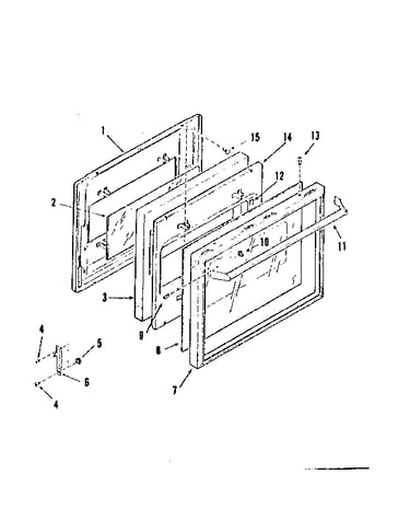 Oven door section