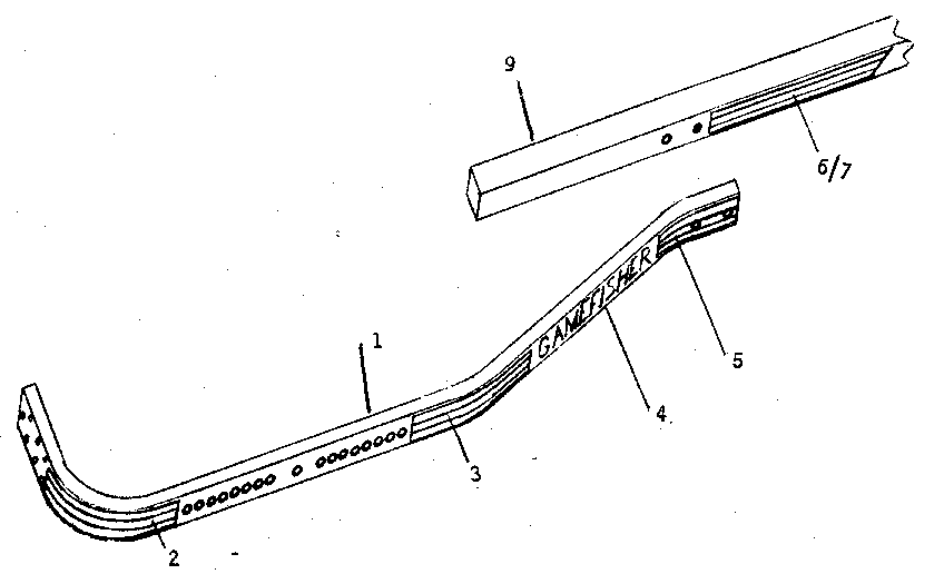 Side frame and tongue