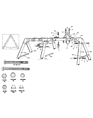 A-frame hardware assembly #93713
