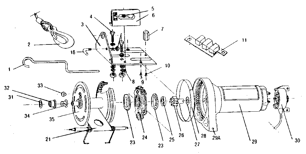 Winch parts