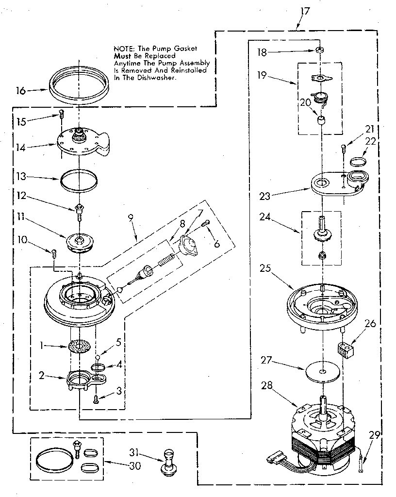 Pump and motor