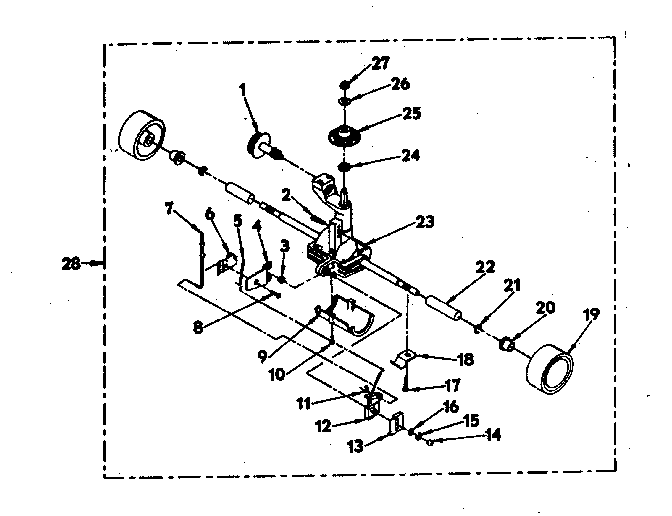 Wheel and axel assembly