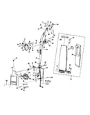 Handle and bag housing