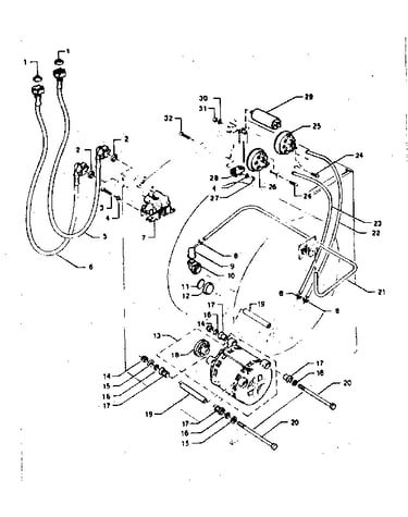 Motor and pressure switchs