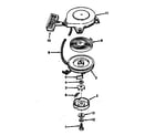 Craftsman 53685624 rewind starter no. 590374 diagram