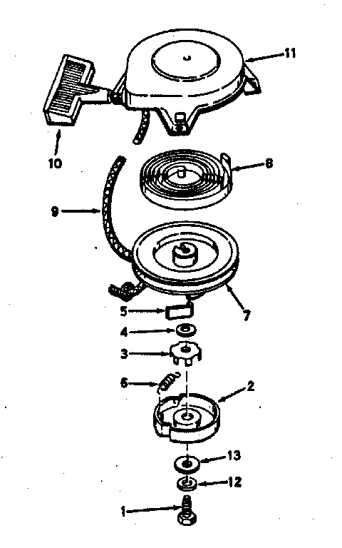 Rewind starter no. 590374