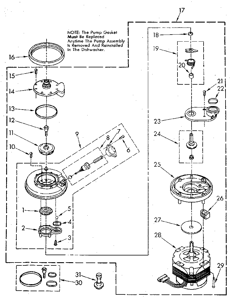 Pump and motor