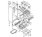 Kenmore 2538641851 cabinet parts diagram