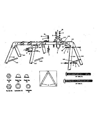 A-frame hardware assembly #93713