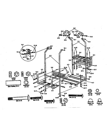 Lawn swing hardware bag #95614