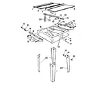 Craftsman 90123190 table and frame diagram