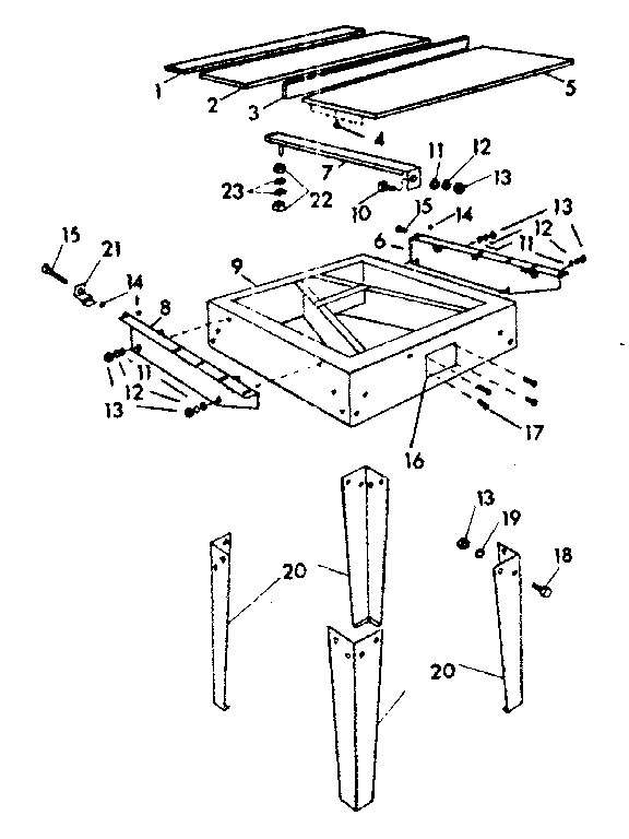 Table and frame