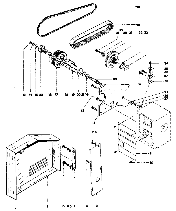 Pulley and belt assembly
