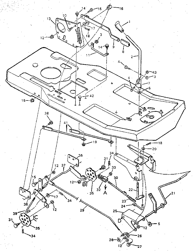 Blade housing suspension