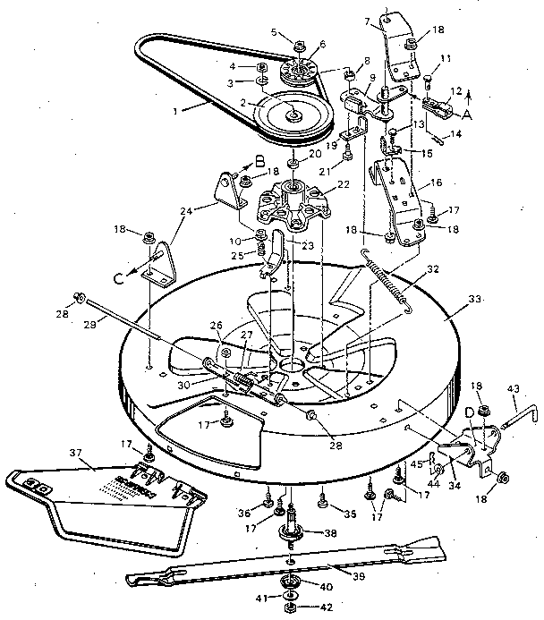 Blade housing bottom half